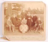 ANTIQUE LARGE GROUP PHOTOGRAPH OF A CHILD'S SHOOTI