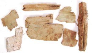 COLLECTION OF WWI ROYAL FLYING CORPS WOODEN RELICS