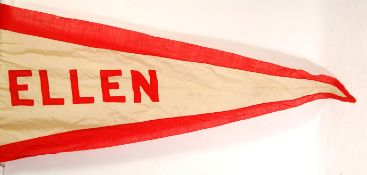 RARE WWI FIRST WORLD WAR ELLEN SHIP'S FLAG - SUNK