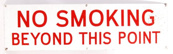 ORIGINAL ENAMEL NO SMOKING SIGN FROM ROYAL NAVY DO