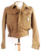 RARE ORIGINAL 1942 BATTLEDRESS BLOUSE 8TH CORPS RA