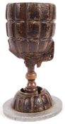 RARE WWI MILLS BOMB TRENCH ART EGG CUP / CHALICE