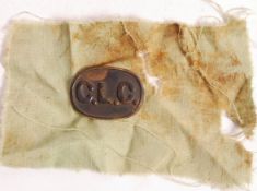 RARE ORIGINAL WWI CHINESE LABOUR CORPS BADGE