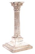 PRE WWI SECOND BATTALION SILVER PLATED COLUMN CAND
