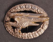 WWII GERMAN LUFTWAFFE FALLSCHIRMJAGER BADGE