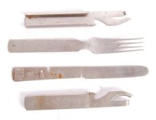 COLLECTION OF WWII GERMAN NAZI CUTLERY / MESS TIN