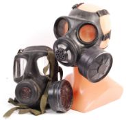 TWO 1980'S SAS STYLE VINTAGE GAS MASKS / RESPIRATO
