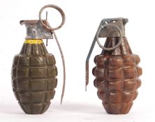 POST WWII SECOND WORLD WAR MKII ' PINEAPPLE ' PRACTICE GRENADES