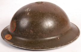 ORIGINAL WWII NATIONAL FIRE SERVICE BRODIE HELMET