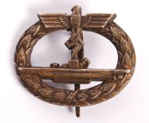 RARE WWII KRIEGSMARINE U-BOAT BADGE GERMAN BADGE