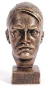 CONTEMPORARY POST WAR CAST METAL ADOLF HITLER BUST