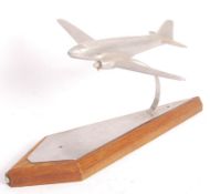 ART DECO WWII ALUMINIUM STATUE OF A DG3 DAKOTA AIR