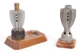 WWII SECOND WORLD WAR PAIR OF MORTAR BOMB TRENCH A