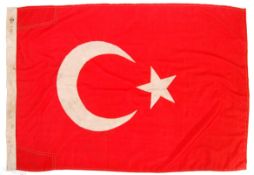 RARE WWI FIRST WORLD WAR 1917 DATED TURKISH FLAG