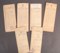 COLLECTION OF WWII DATED VEHICLE REGISTRATION DOCU