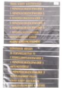 ASSORTED GERMAN NAVY SEAMAN'S CAP TALLIES