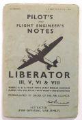 RARE ORIGINAL WWII LIBERATOR PILOT'S NOTE BOOK - 1