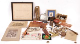 LARGE COLLECTION OF ASSORTED WWI & WWII WAR ITEMS