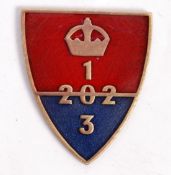 WWII HOME GUARD SPECIAL UNIT 201-202-203 ENAMEL