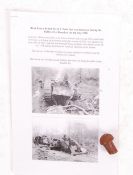 RARE ORIGINAL WWI BRITISH MK V TANK RIVET BATTLE O
