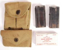 ORIGINAL WWII US ARMY 1943 CARBINE RIFLE AMMO POUC