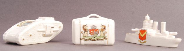 WWII SECOND WORLD WAR MILITARY INSPIRED CRESTED GOSS WARE