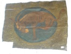 RARE SECTION OF WWI US 95TH AERO SQUADRON CANVAS