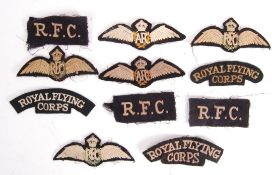 WWI FIRST WORLD WAR ROYAL FLYING CORPS PATCHES