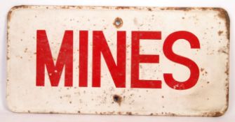 ORIGINAL WWII BRITISH ARMY D-DAY METAL ' MINES ' S