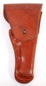 POST WWI US ARMY M1916 BROWN LEATHER GUN HOLSTER