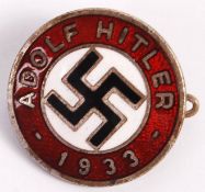 RARE ORIGINAL ADOLF HITLER NSDAP NAZI PARTY MEMBER