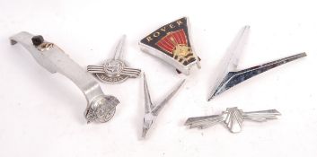20TH CENTURY VINTAGE CHROMED CAR HOOD ORNAMENTS / EMBLEMS