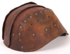 RARE WWI FIRST WORLD WAR LEATHER TANK CORPS HELMET