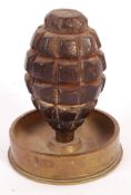 RARE WWI FIRST WORLD WAR FRENCH GRENADE ASHTRAY
