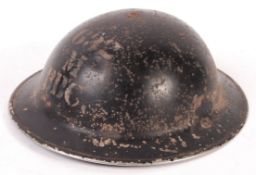 RARE ORIGINAL WWII BRODIE HELMET FROM THE BBC