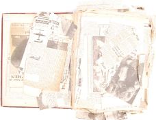 WWII SECOND WORLD WAR PERSONAL SCRAP ALBUM OF NEWS
