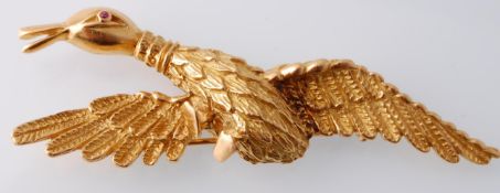 An 18ct Gold French Mauboussin Novelty Brooch Clip