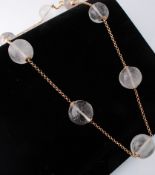 VICTORIAN GOLD POOLS OF LIGHT ROCK QUARTZ CRYSTAL