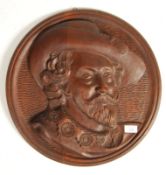 ANTIQUE 20TH CENTURY OAK CARVED PANEL OF RUBENS