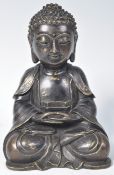 20TH CENTURY BRONZE DHYANA MUDRA GESTURED AMITABHA