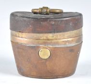 RARE KK VICTORIAN GERMAN TRAVELLING HAT BOX INKWEL
