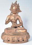 TIBETAN BRONZED STATUE DEPICTING THE BUDDHA VAJRAS