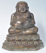 20TH CENTURY BRONZE CHINESE BUDDHA STATUE IN TIBET
