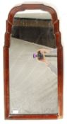 18TH CENTURY QUEEN ANNE WALNUT WALL MIRROR