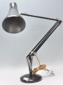 A vintage 20th Century Herbert Terry Anglepoise industrial desk lamp finished in black enamel