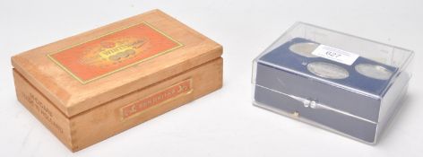 Two Dutch silver commemorative 500 Franc coins to commemorate the 60th birthday of King Baudouin