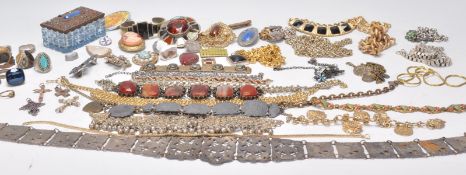 Metal Detectorist Finds.  A collection of costume jewellery all being found be a local Detectorist
