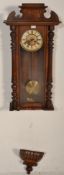 A late 19th / early 20th Century Gustav Becker German Vienna regulator wall clock, being walnut