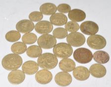 A collection of ten George III spade guinea gaming tokens, 'In Memory of the Good Old Days', 1797.