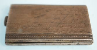 A silver hallmarked match / vesta case with engine turned decoration. Hallmarked for Frederick